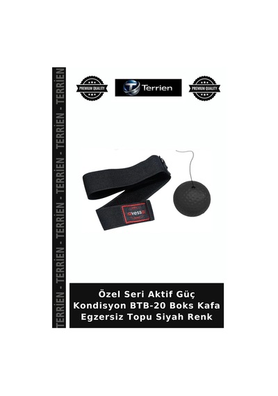 Delux Serisi Btb-20 Boks Kafa Egzersiz Topu Siyah Renk Spor Aleti Fiziksel Çalışma
