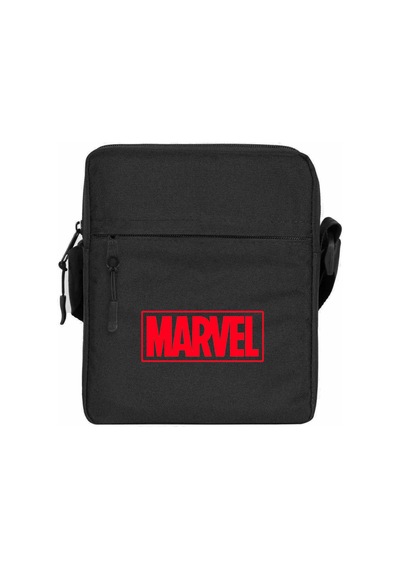 Marvel Logo Siyah Omuz Çantası