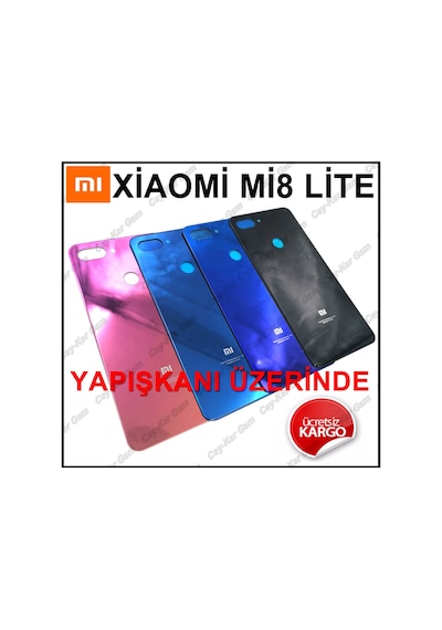 Xiaomi Mi 8 Lite Arka Kapak Batarya Pil Kapağı (Cam) (368847713)
