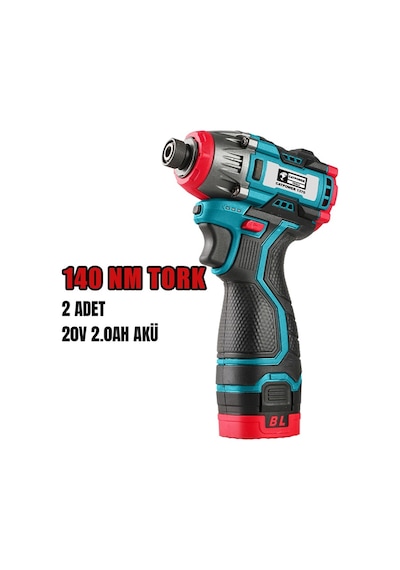 20v Şarjlı Torklu Vidalama 2 Akülü - Catpower1370