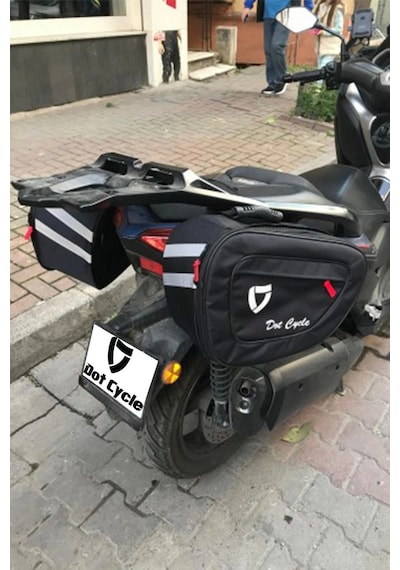 Dot Cycle Büyük Körüklü Yan Çanta Siyah
