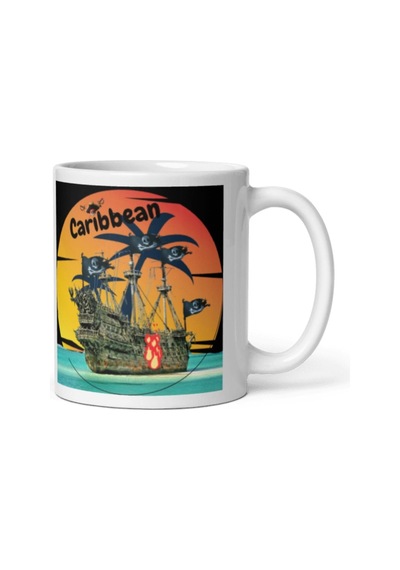 Karayipler Kupa Bardak 2 Adet Seyahat Hatıra Caribbean Mug
