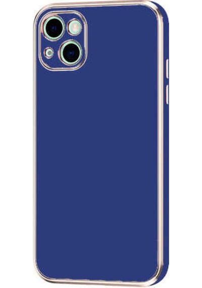 Apple Uyumlu iPhone 13 Kılıf Zore Bark Kapak Lacivert