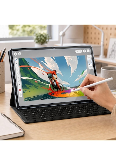 Samsung Galaxy Tab S10 Fe Plus 13.1 İnç İle Uyumlu Ekran Koruyucu 9h Temperli Kırılmaz Esnek Nano Cam, Çizilmeye Ve Darbeye Dayanıklı Koruma, Hd Şeffaf
