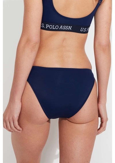 U.S. Polo Assn. Kadın Lacivert İnce Kenar Bikini Alt 21510