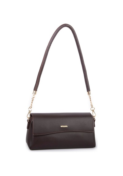 Nas Bag Kadın Sade Şık Omuz Ve Çapraz Çanta En 24 Cm Boy 12 Cm Kahverengi Diğer