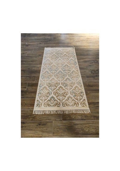 Buhara 2621c Bej-mavi Halı Çok Renkli