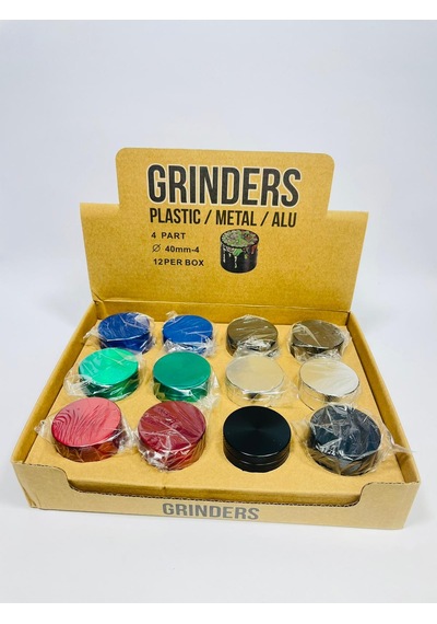 Çelik Metal 4 Parça Tutun Öğütücü Grinder 40 MM