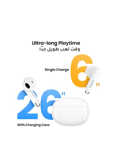 Hitune H5 True Kablosuz Kulak İçi Kulaklık, Beyaz