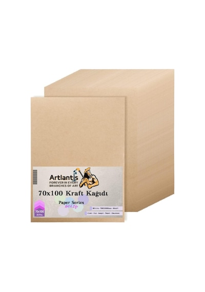 70X100 Kraft Kağıt 80 Gr 25 Adet Artlantis Kraft Saman Kağıt 70X1