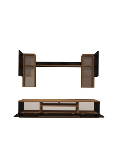 Decoraktiv Trendstyle 5das Mdf Tv Ünitesi Tv Sehpası Ceviz - Siyah
