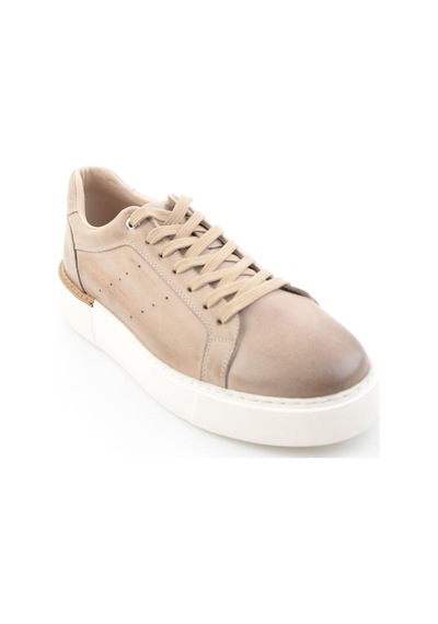 Vizon Hakiki Deri Erkek Sneaker E01593003603 Vizon