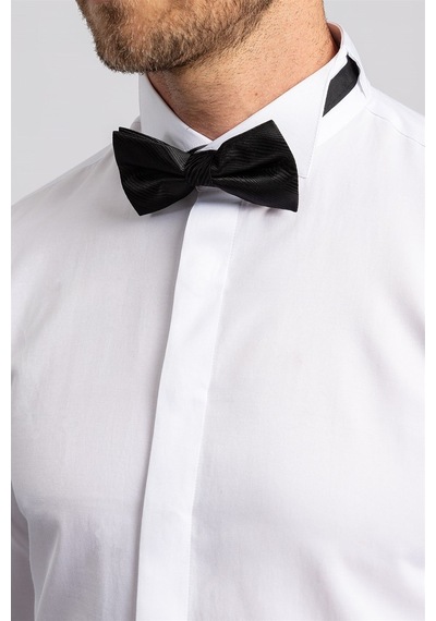 Tudors Slim Fit Ata Yaka Erkek Beyaz Gömlek-1028-beyaz Beyaz