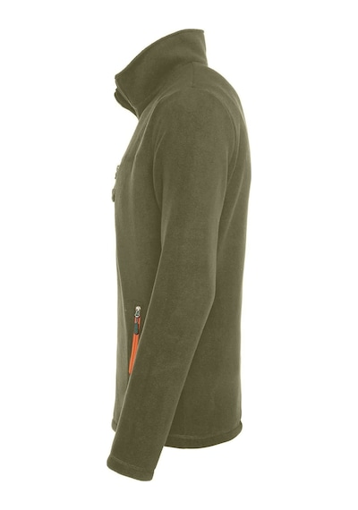 Genius Store Store Erkek Polar Tam Fermuarlı 3 Cepli Outdoor Polar Ceket Tactical Flecee Açık Haki