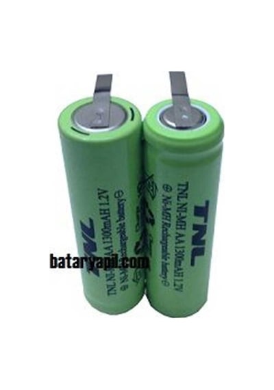 Braun 5510 Traş Makinesi Uyumlu AA 2.4v 1300mAH Şarjlı Kalem Pil(