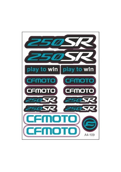 A4 Sticker 109 Tek Paket Çoklu Sticker Standart