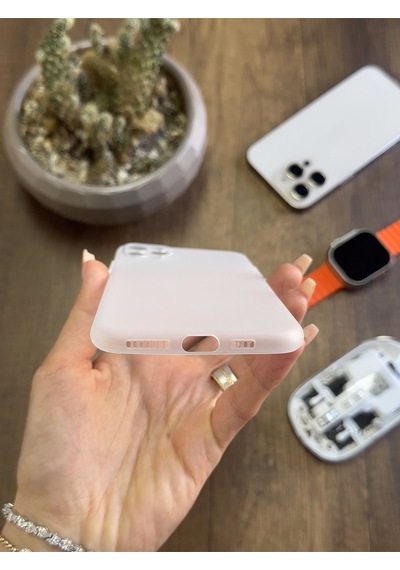 Apple iPhone 12 Pro Max Uyumlu Süper İnce Mat Ultra Thin Silikon Kılıf Çok Renkli