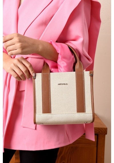 Genel Markalar Omuz Ve Çapraz Askılı Çanta 19x23 Cm Günlük Spor Kullanım Şık Mini Çanta Krem - Camel