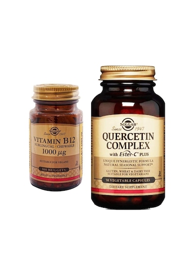 Solgar Vitamin B12 1000 Mcg 100 Kapsül Quercetin Complex 50 Kapsül