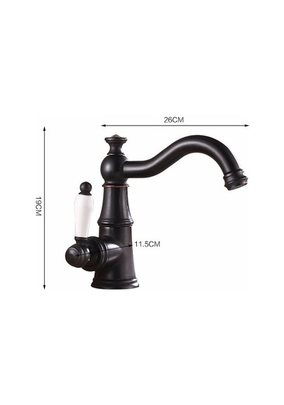 Wanfan Banyo Lavabo Bataryası Antik Siyah