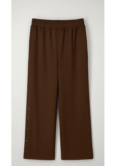 Sentez Sz-5569-k Kahve Tokyo Bambu Geniş Paça Pantolon 1
