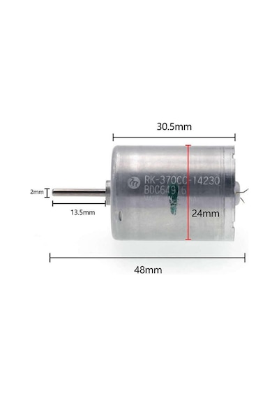 Mabuchi Dc Motor Rk-370cc-14230 Dc 6v / 30v Karbon Fırça Yüksek Tork Düşük Ses Oyuncak Araba