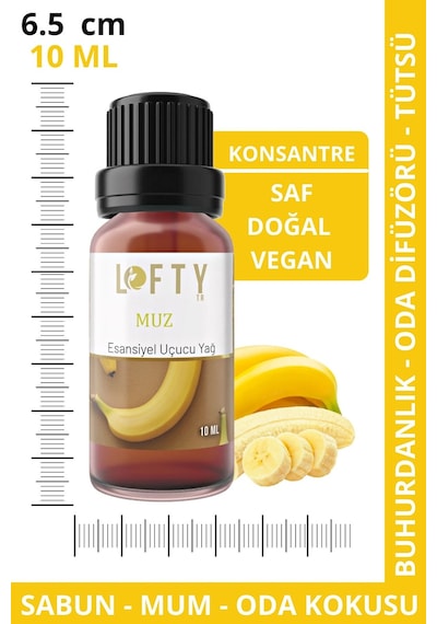 Lofty Çilek Muz Vanilya Smoothie Uçucu Yağ Buhurdanlık Esansı Oda Kokusu 10 ML