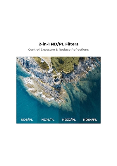 Avata 2 Için Filtre Seti 4'lü Paket Nd8&pl, Nd16&pl, Nd32&pl, Nd64&pl