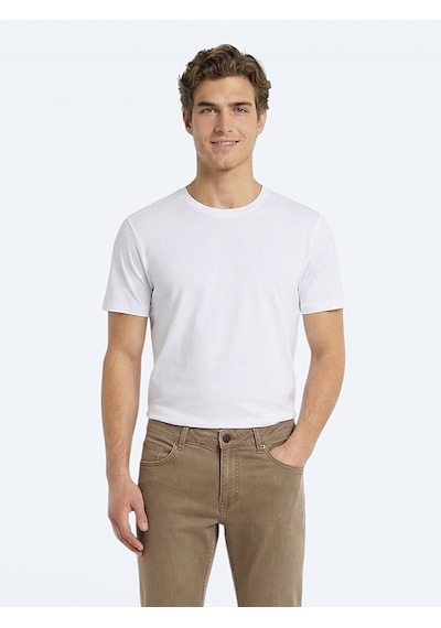 Kip Çok Renkli 1 Düz %100 Pamuk T-shirt Renkli