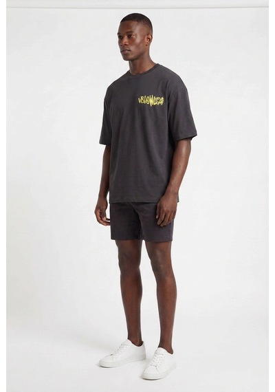 Blow Up Future Gen No Angel Oversize Erkek T-shirt 141309 Siyah