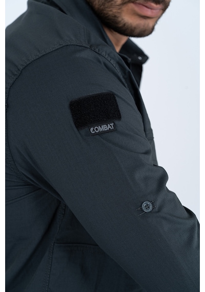 Combat tactical taktik fermuar cepli koruma outdoor gömlek Siyah