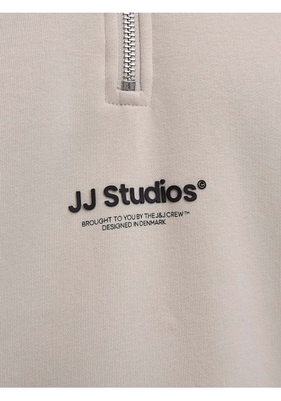 Jack & Jones Soho Erkek Krem Sweatshirt 12278793-mbm Krem