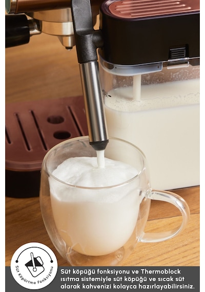 Karaca Mycaffee Barista S20 Entegre Süt Hazneli Otomatik Espresso Ve Latte Makinesi