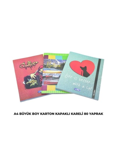 Umut A4 80/4 Karton Kapak Defter