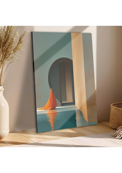 Tink Modern Dekoratif Tablo, Cam Görünümlü, Yapışkanlı, Kolay Montaj, Uv Baskılı Tt1010