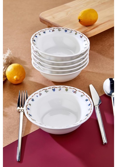Meadow Porselen Kase Seti, 6'li, 14 Cm, Çok Renkli Diğer
