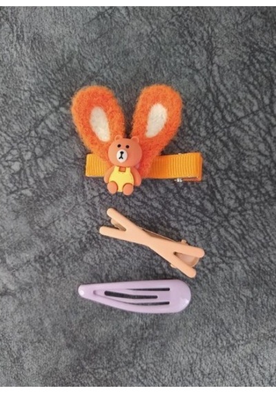 Toka Bebek Saç Klipsli Pens Toka Sevimli Çocuklar Kız Saç Toka Ak