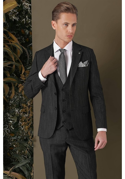 Efor Tk 883 Slim Fit Siyah Klasik Takım Elbise Siyah Efor Tk 883 Slim Fit Siyah Klasik Takım Elbise Siyah