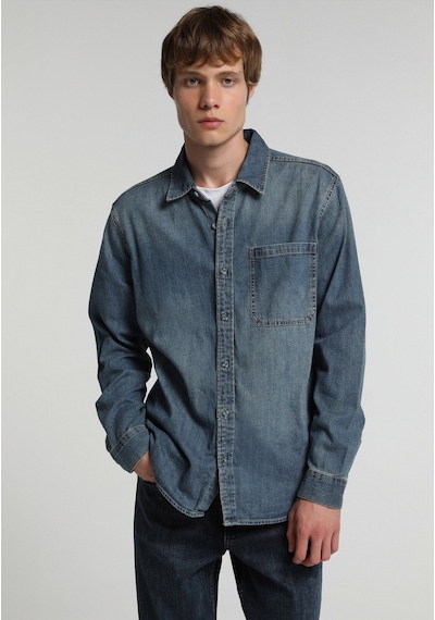 Colin's Colins Regular Fit Klasik Yaka Düz Erkek Mid İndigo Denim Uzun Kol Gömlek Cl1082654 Q1.v1 Dn45138 Colin's Colins Regular Fit Klasik Yaka Düz Erkek Mid İndigo Denim Uzun Kol Gömlek Cl1082654 Q1.v1 Dn45138