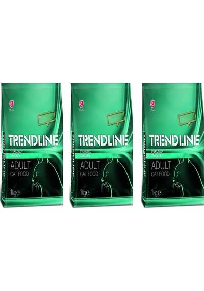 Trendline Sterilised Tavuklu Kedi Maması 3 x 1 KG