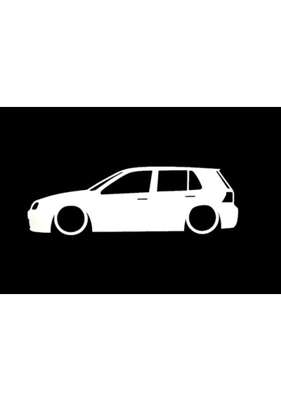 Volkswagen Golf Mk4 Basık Kasa Sticker Kelebek Cam Yapıştırması