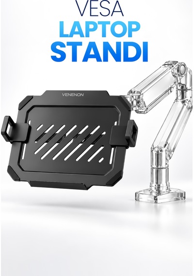 12-17,3" Laptop Standı Vesa Uyumlu Monitör Koluna Takılan Laptop Tutucu Stand Laptop Aparatı Vlh17