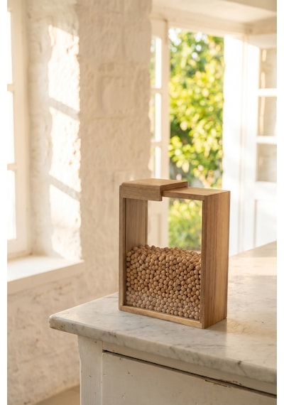 Purewood Sürgülü Kapaklı Cam Kavanoz - 2000 Ml Renkli