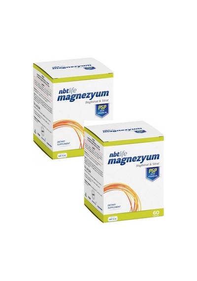 Nbt Nbt Life Magnezyum P5P B6 60 Kapsül Paketi 2 Li