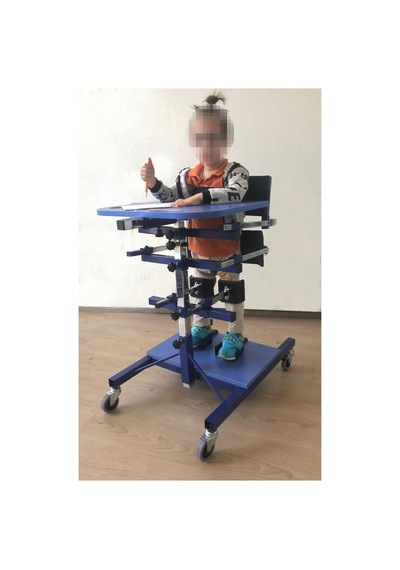 Ayakta Durma Masası Sehpası Gövde Destekli - Medıum Kullanıcı Boyu: 120-150 Cm