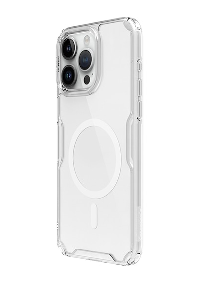 Nillkin Apple Uyumlu iPhone 15 Pro Max Magsafe Özellikli Nature Tpu Pro Kapak Şeffaf