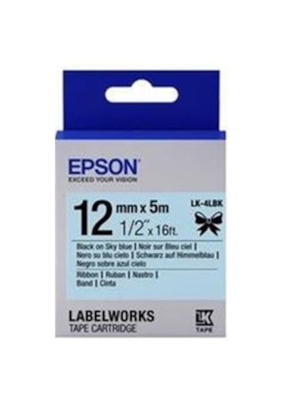 Epson Lk-4wln Beyaz Üzeri Mavi 12mm 9metre Etiket
