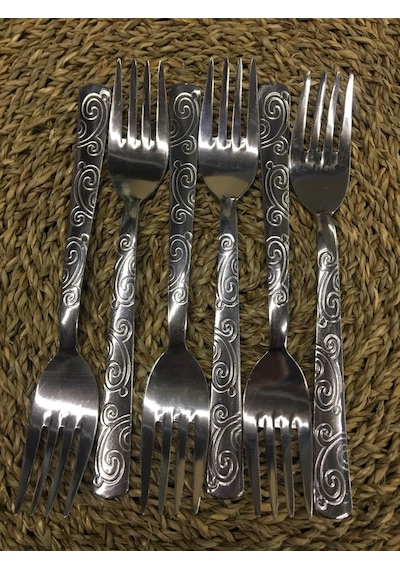 Yemek Çatal 12 Li 2 Ml Paslanmaz Çelik Metal