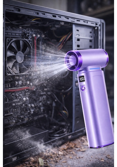 Mioji AD72 Pro 8000MAH 150000RPM Taşınabilir Güçlü Hava Üfleme Cihazı - Mor