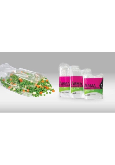 Naksan Arma Şeffaf Naylon 2 Lik 23x36 Cm. Bakkaliye Poşeti Torbası - 1 Kg. - Ort. 190 Adet - 1 Paket